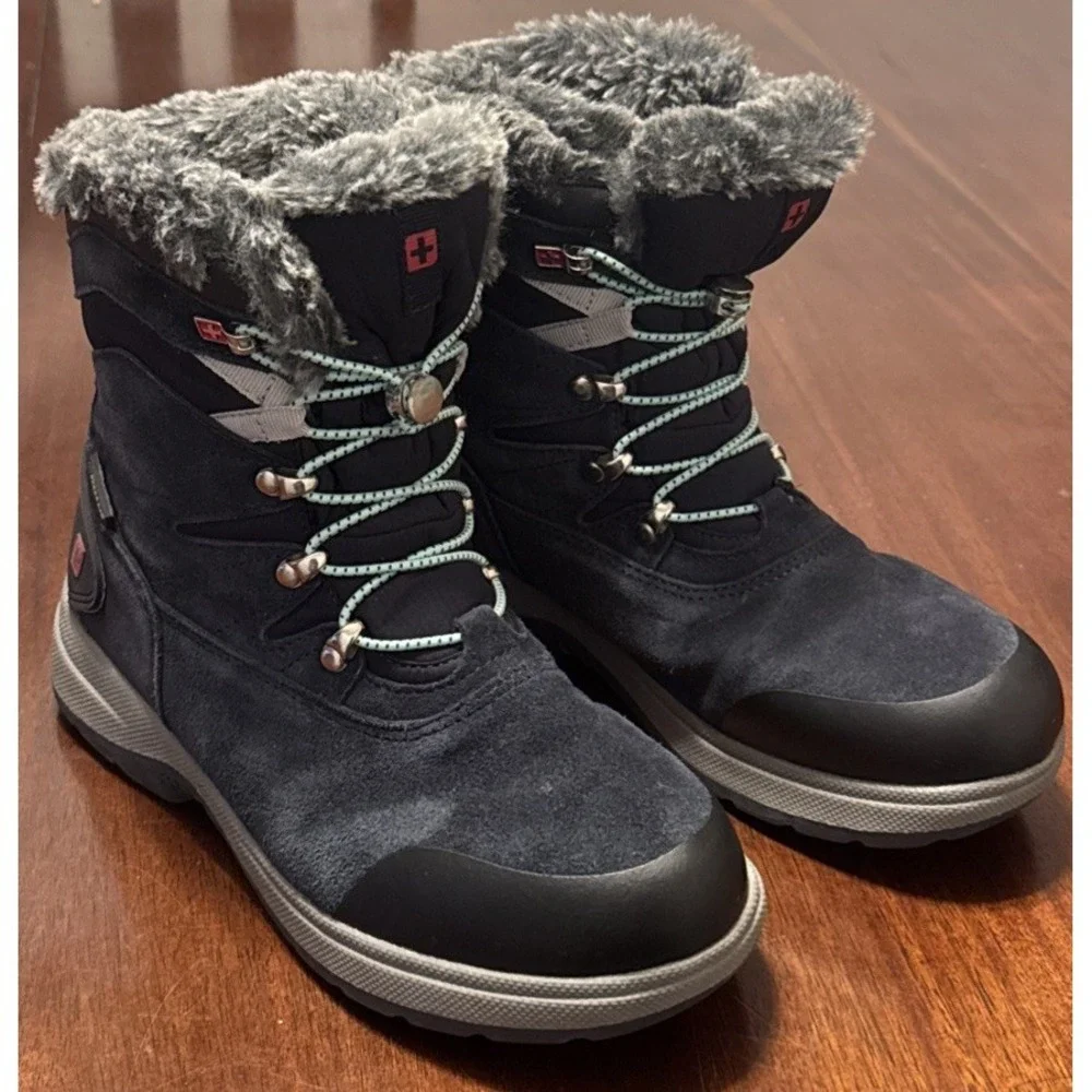 Swisstech Women's Winter Boots Size‎ 7 Black Insulated Thinsulate Waterproof